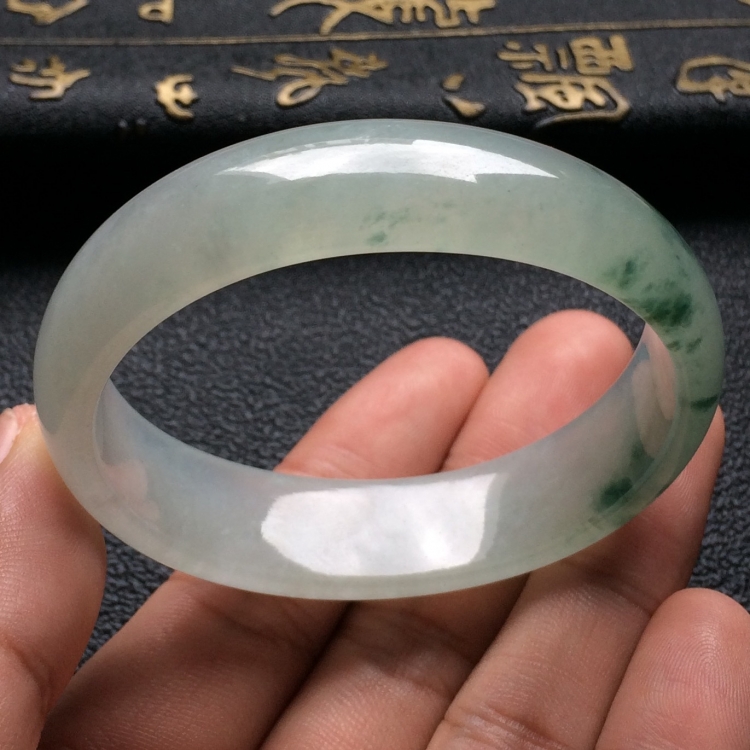 （超值推荐）冰种飘花贵妃手镯（54.1mm-47mm）