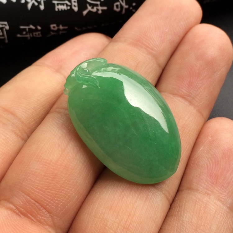 （超值推荐）糯冰种豆色福瓜挂件