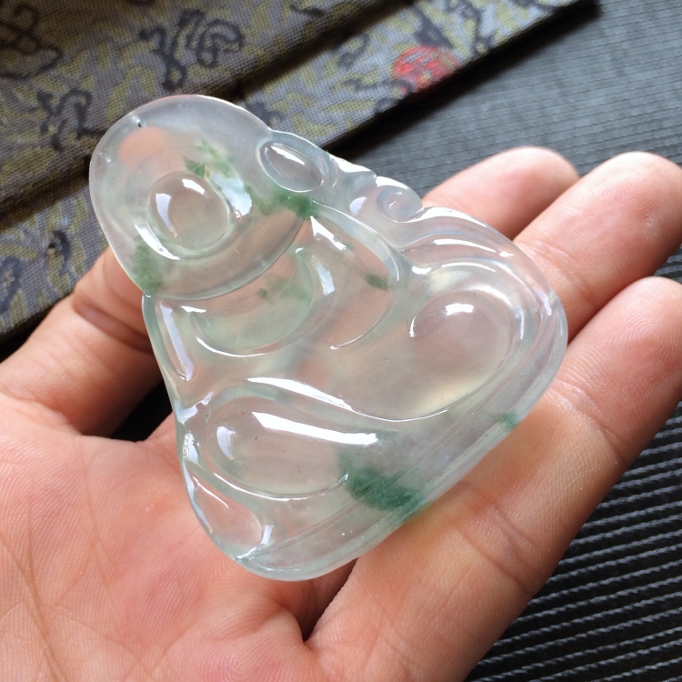 (超值推荐)冰种飘花观自在挂件