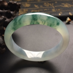 （超值推荐）冰种飘花手镯（55.4mm）