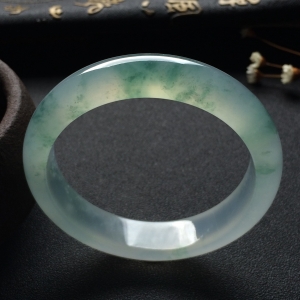 （超值推荐）冰种飘花手镯（53.8mm）