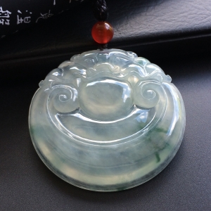 （超值推荐）冰种飘花如意挂件