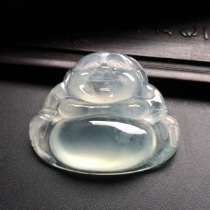 （超值推荐）冰种淡晴水玉佛挂件