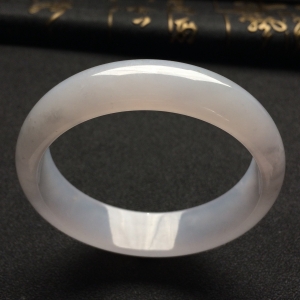 （超值推荐）糯冰种淡紫罗兰手镯（55mm）