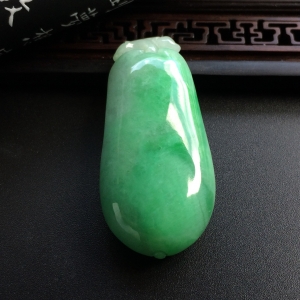 （超值推荐）糯冰种豆色福瓜挂件