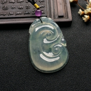 （超值推荐）冰种略飘花如意挂件