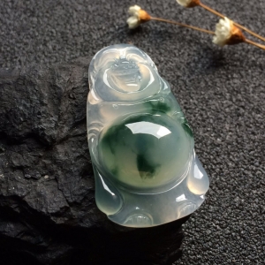 （超值推荐）冰种飘花站佛挂件