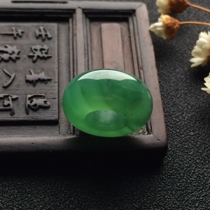 （超值推荐）糯冰种晴水飘花平安环挂件