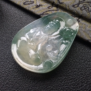 (超值推荐)冰种飘花挂件挂件