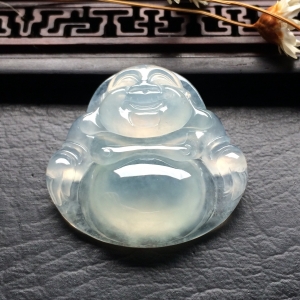 （超值推荐）冰种淡晴水玉佛挂件