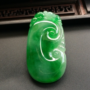 （超值推荐）冰种阳绿如意挂件