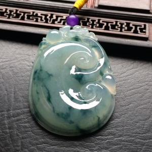（超值推荐）糯冰种飘花如意挂件