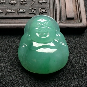 （超值推荐）糯冰种晴水玉佛挂件