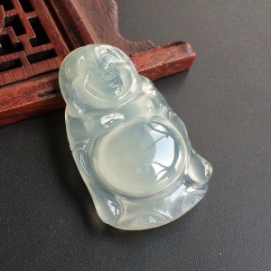 (超值推荐)冰种晴水站佛挂件
