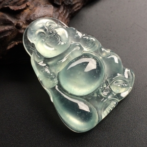 （超值推荐）冰种晴水布袋佛挂件