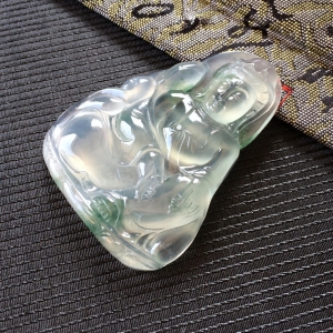 (超值推荐)冰种飘花观自在挂件