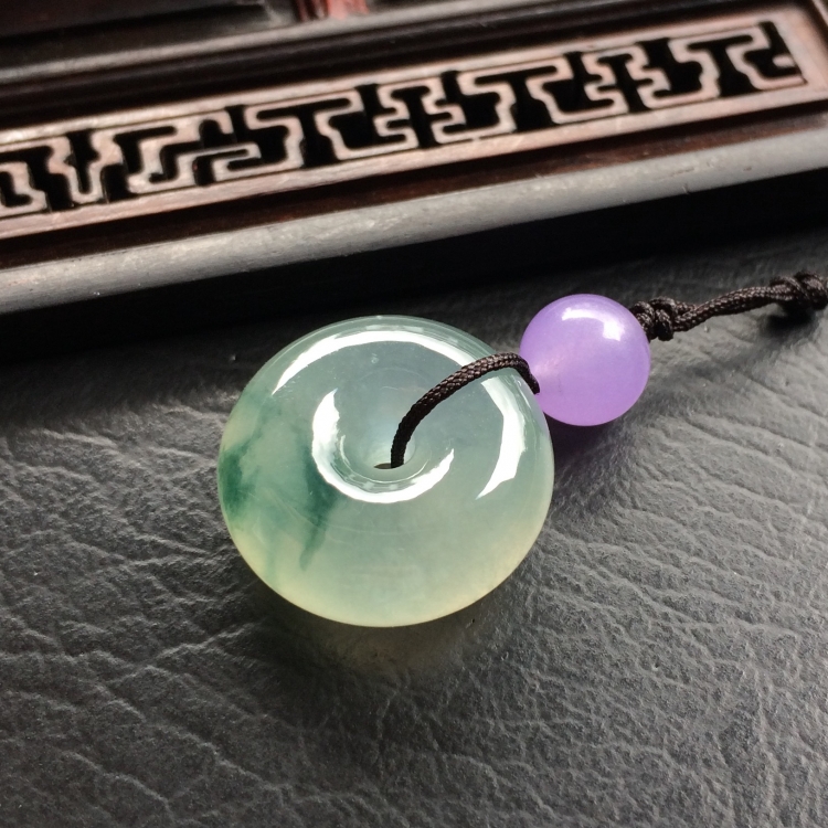 （超值推荐）冰种飘花平安扣挂件