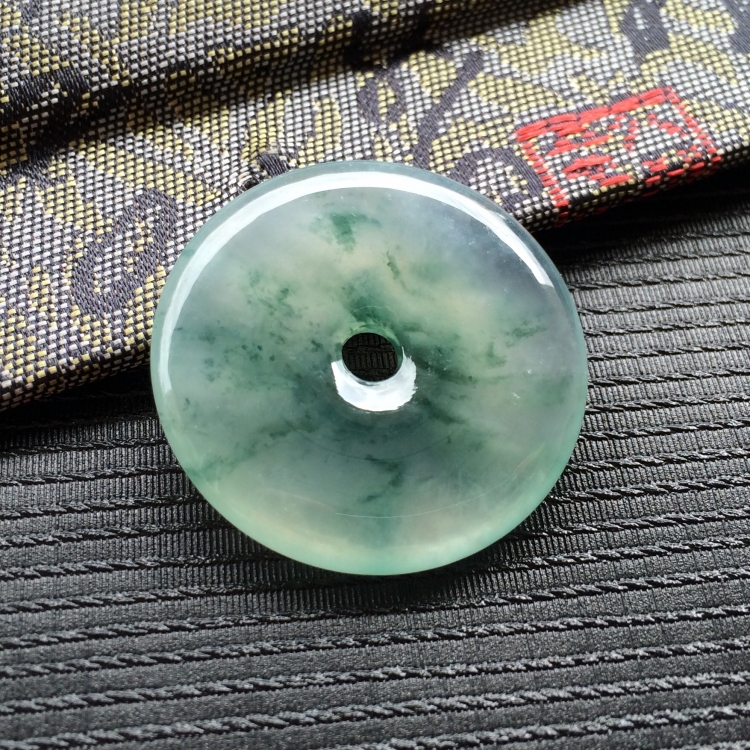 (超值推荐)冰种飘花平安扣挂件
