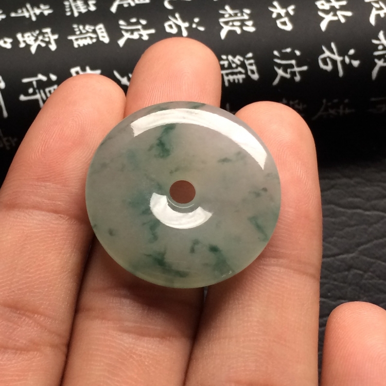 （超值推荐）冰种飘花平安扣挂件
