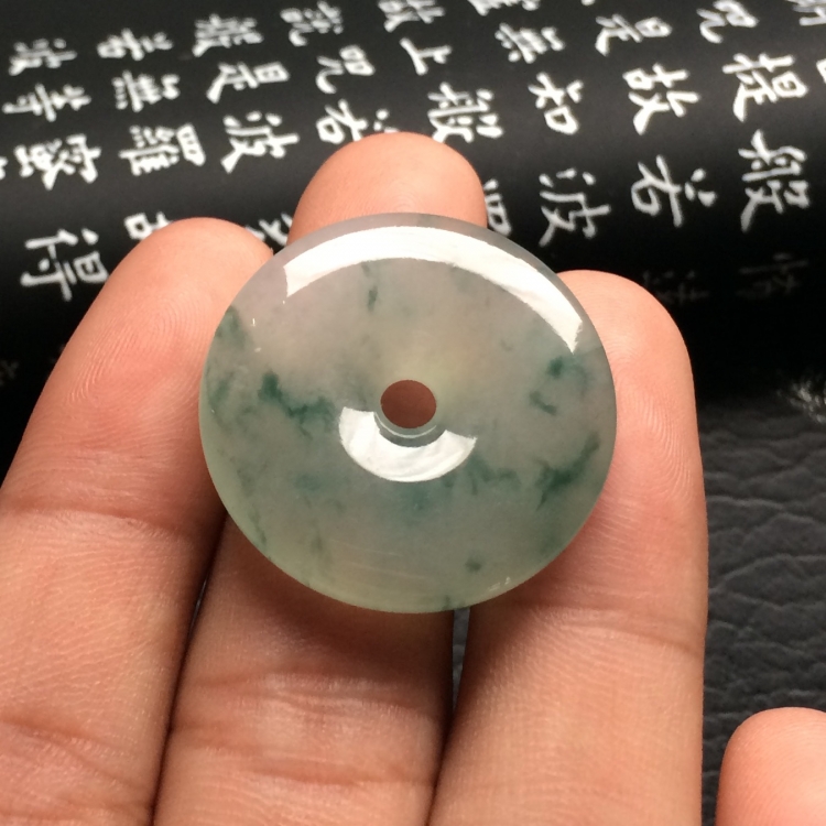 （超值推荐）冰种飘花平安扣挂件