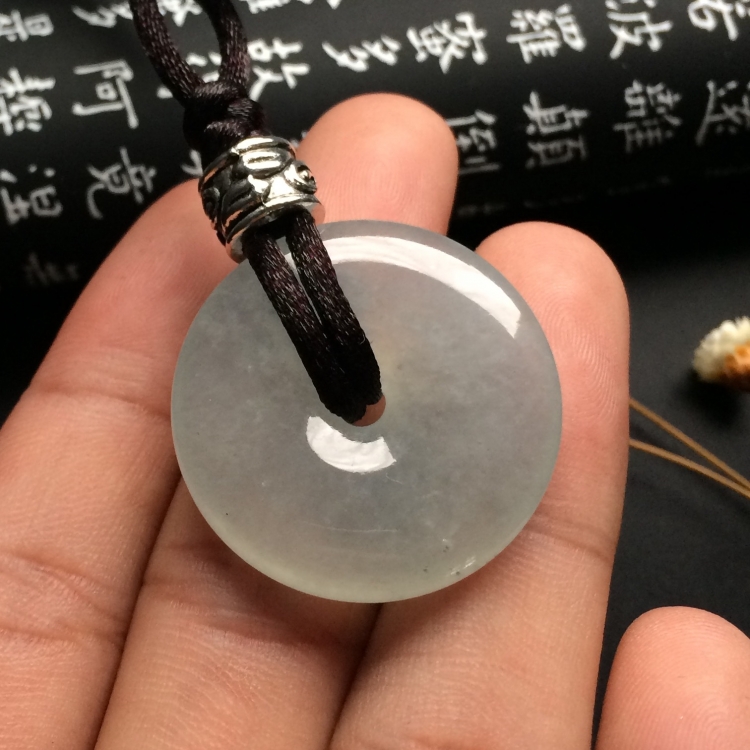 （超值推荐）冰种淡晴水平安扣挂件