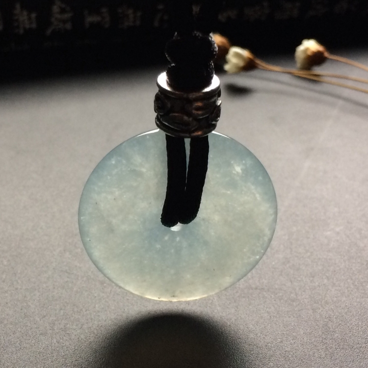 （超值推荐）冰种淡晴水平安扣挂件