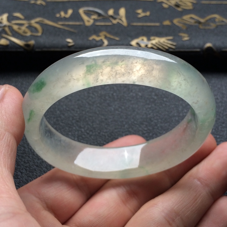 （超值推荐）冰种飘花贵妃镯（54mm-47.3mm）