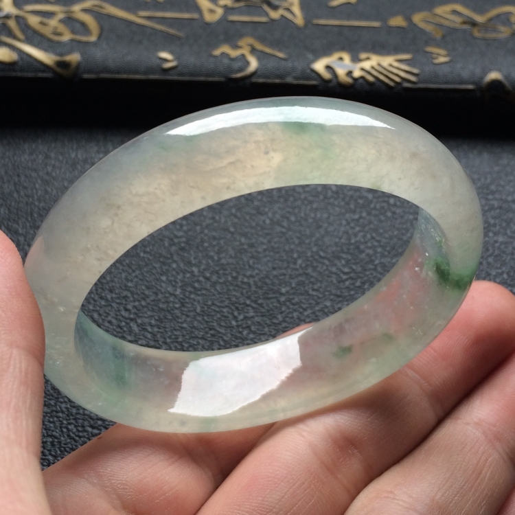 （超值推荐）冰种飘花贵妃镯（54mm-47.3mm）