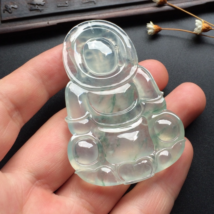 （超值推荐）冰种飘花观音挂件
