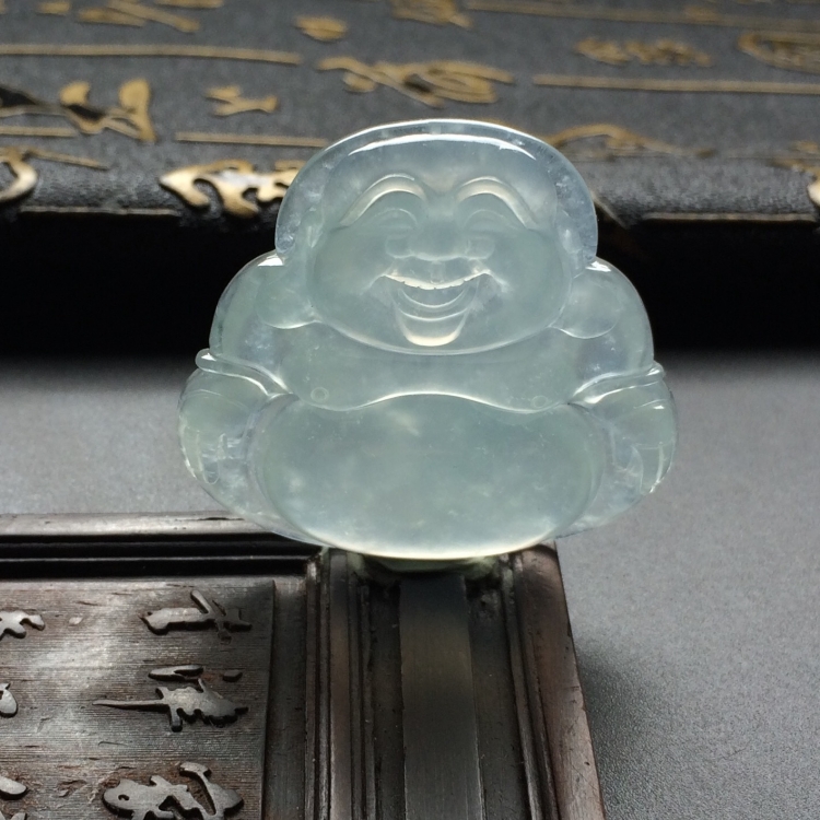 （超值推荐）冰种淡晴水玉佛挂件