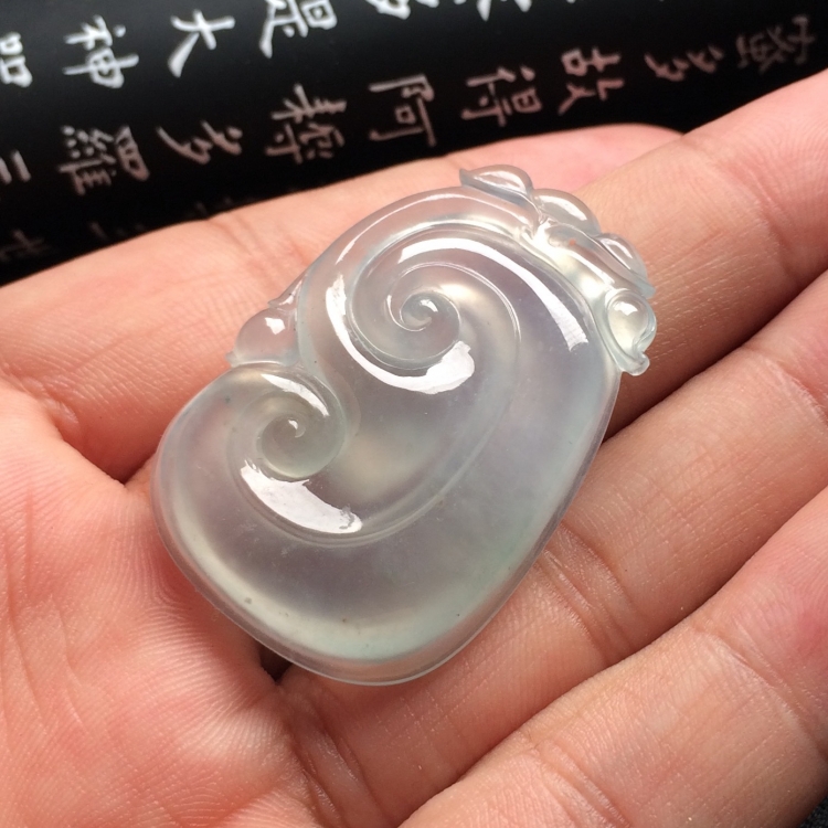 （超值推荐）冰种淡晴水如意挂件