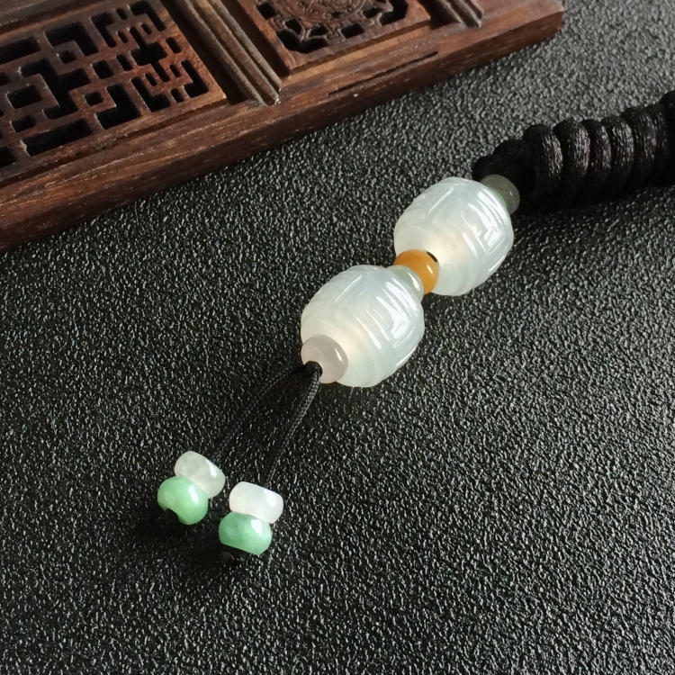(超值推荐)冰种晴水路路通挂件/手链(一套)