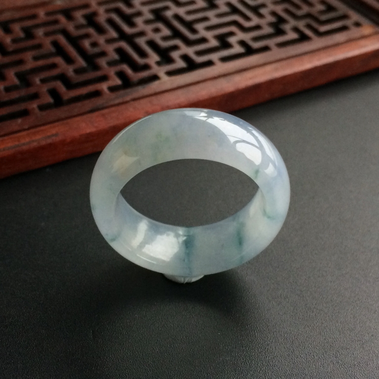 (超值推荐)冰种淡紫罗兰飘花指环