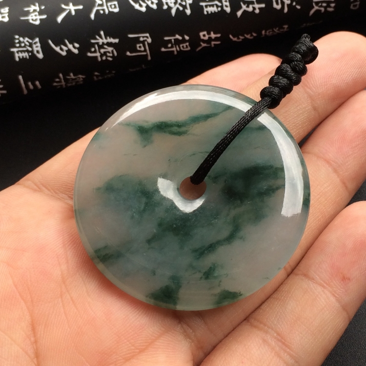 （超值推荐）冰种飘花平安扣挂件