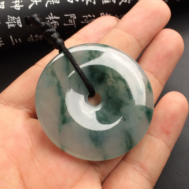 （超值推荐）冰种飘花平安扣挂件