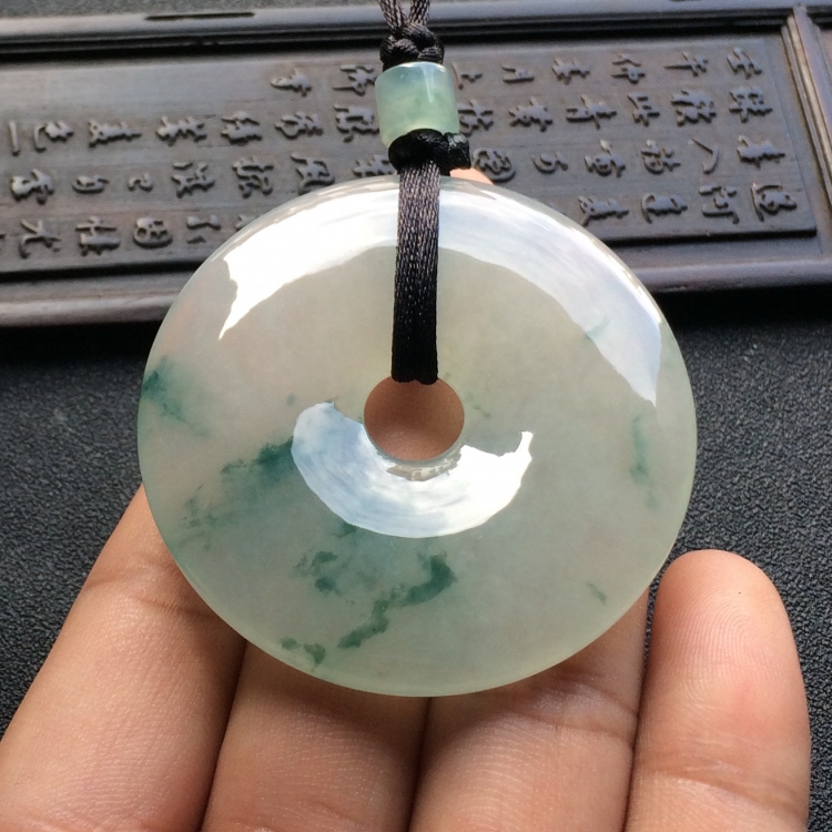 （超值推荐）冰种飘花平安扣挂件
