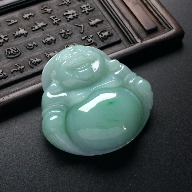 （超值推荐）糯冰种晴水玉佛挂件