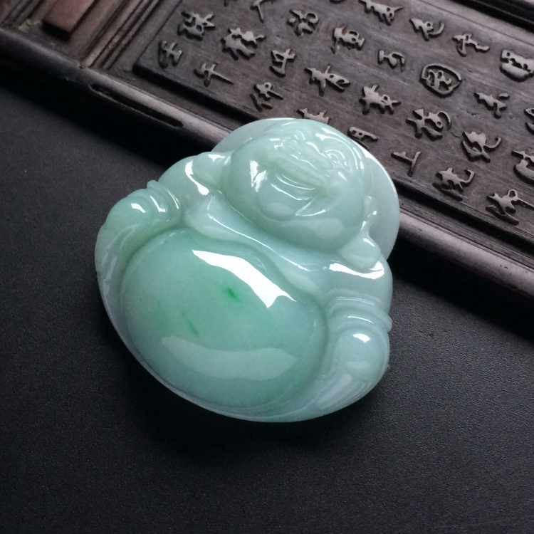 （超值推荐）糯冰种晴水玉佛挂件