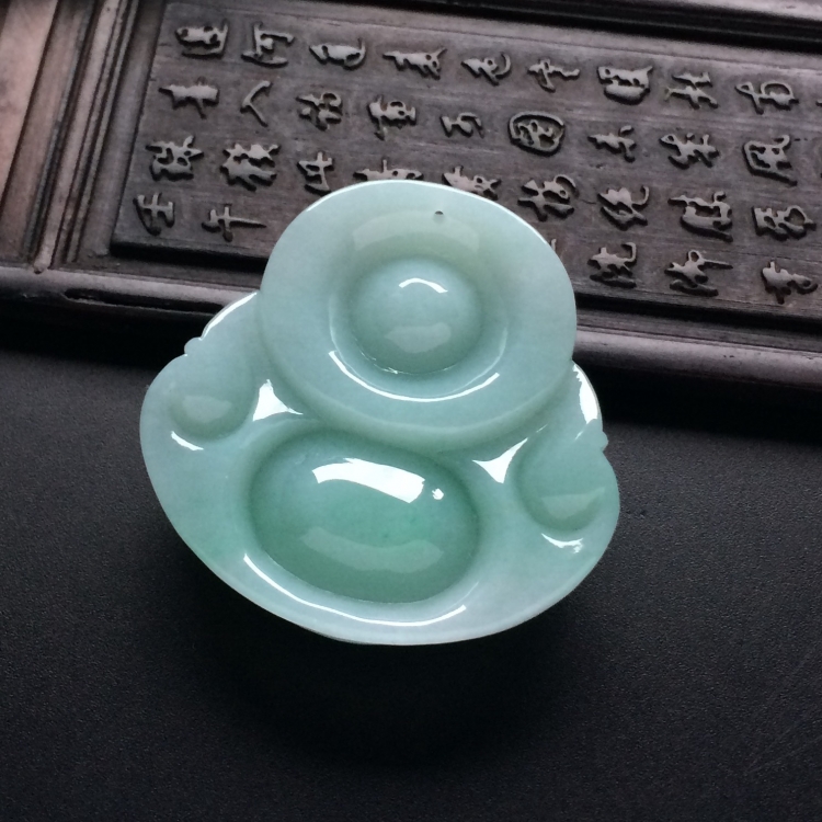 （超值推荐）糯冰种晴水玉佛挂件