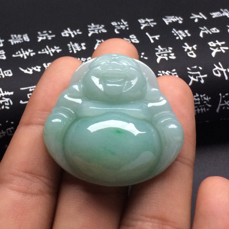 （超值推荐）糯冰种晴水玉佛挂件