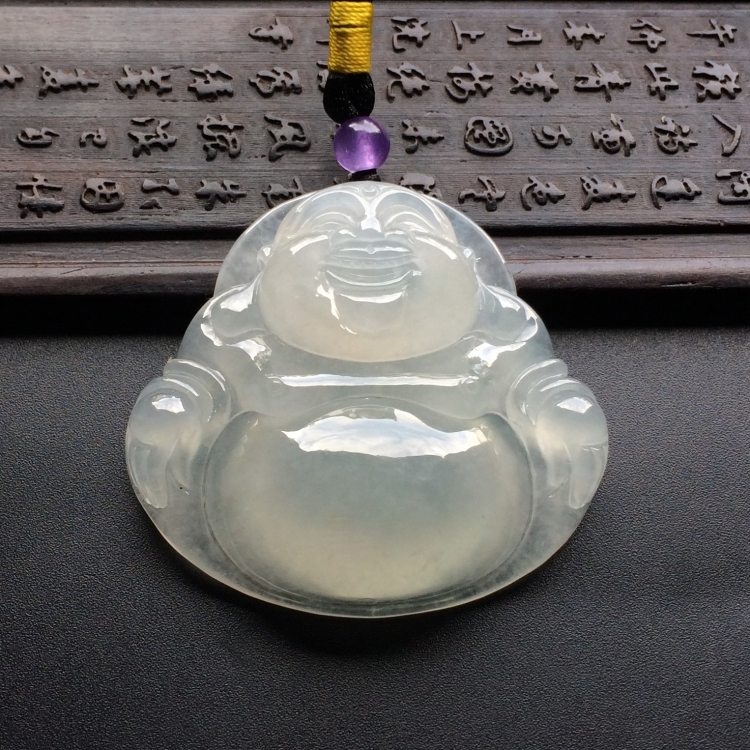 （超值推荐）冰种淡晴水玉佛挂件