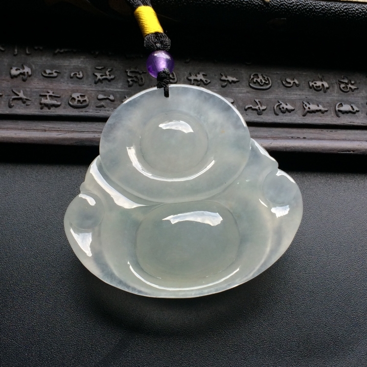 （超值推荐）冰种淡晴水玉佛挂件