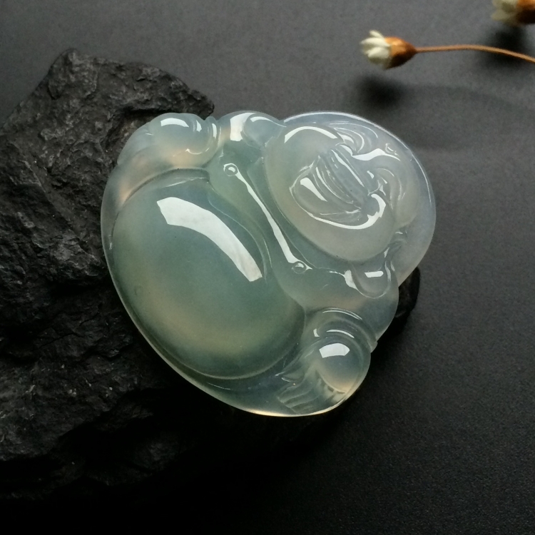 （超值推荐）冰种淡晴水玉佛挂件