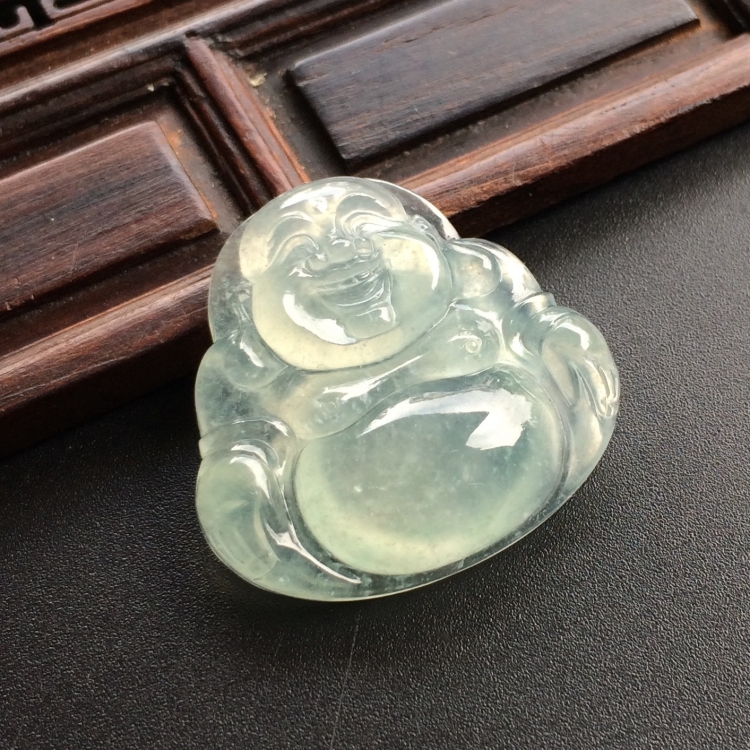 （超值推荐）冰种淡晴水玉佛挂件