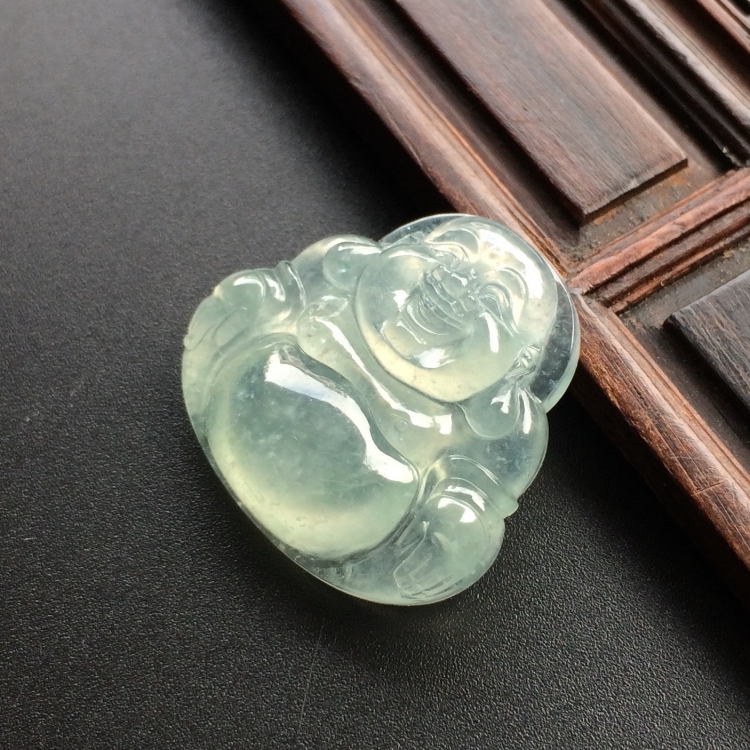 （超值推荐）冰种淡晴水玉佛挂件