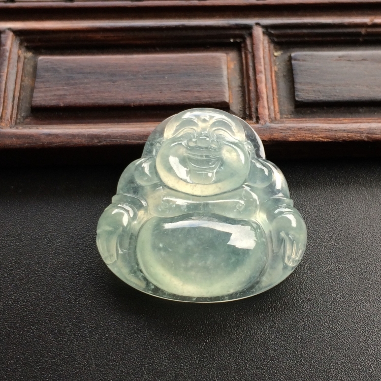 （超值推荐）冰种淡晴水玉佛挂件