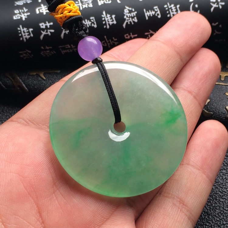 （超值推荐）冰种飘翠平安扣挂件