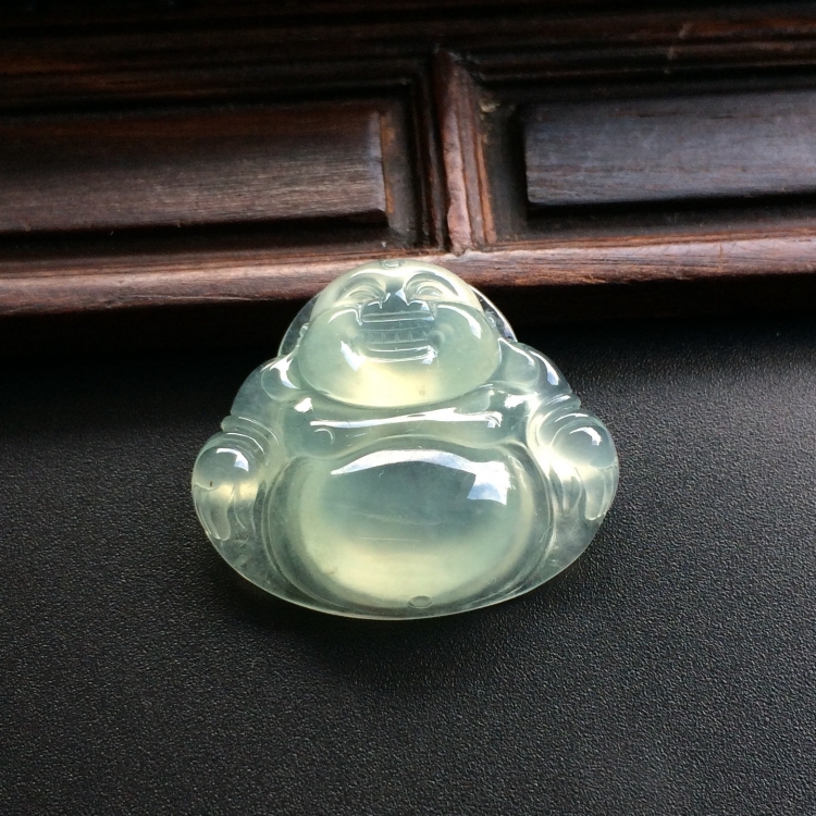 （超值推荐）冰种淡晴水玉佛挂件