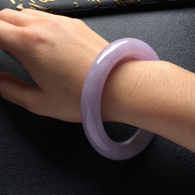 （超值推荐）糯冰种紫罗兰手镯（56mm）