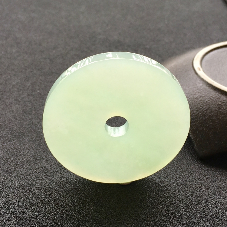 (超值推荐)糯冰种晴水平安扣挂件